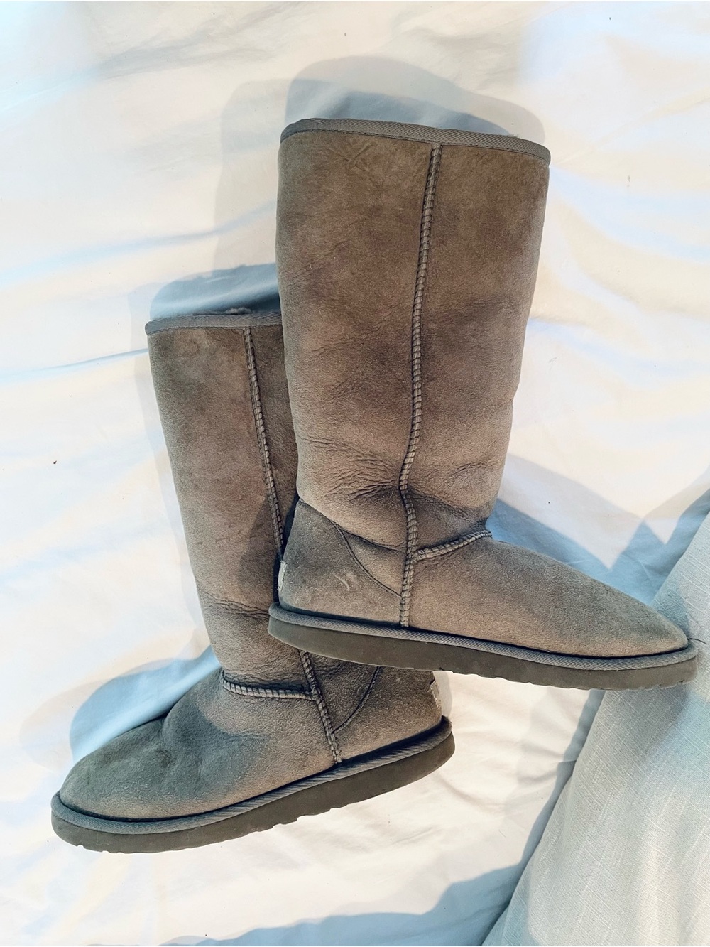 UGGs Classic Tall Suede Winter Boots - Gray